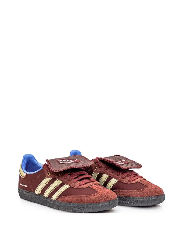 Adidas X Wales Bonner pony samba Burgundy sneakers